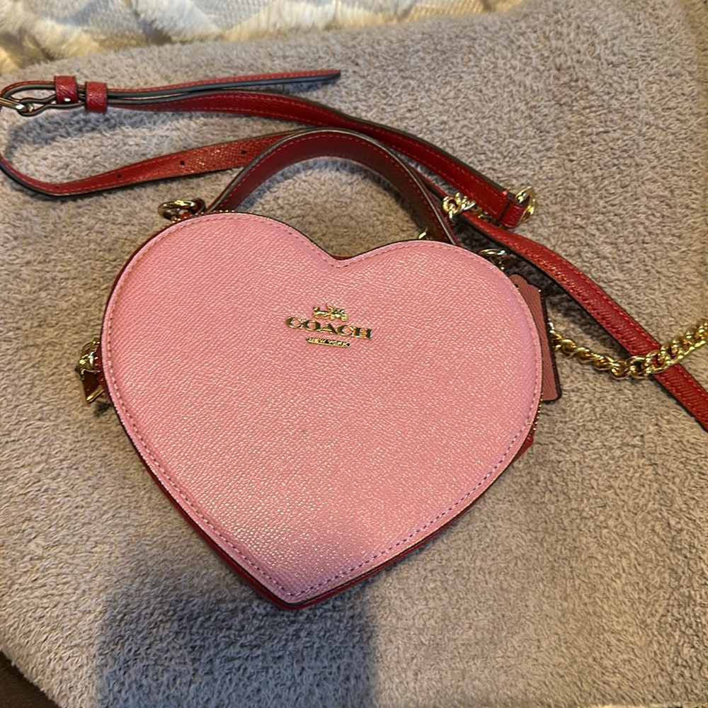 Coach Heart Crossbody In Colorblock